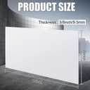 Sasylvia 1 Pcs White HDPE Sheet, 3/8" x 24" x 48", HDPE Plastic Board Flexible High Density Polyethylene Sheet Solid Plastic Block for DIY Projects for Machining Home