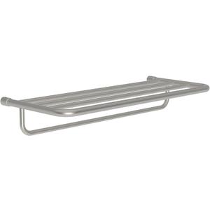 XX43-24/SN Hotel Shelf, 24" Frame w/Towel Bar, Satin Nickel