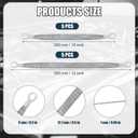 2 x 10pcs Universal Automotive Ground Straps, 10/12 inch Engine Ground Strap Kit Braided Copper Ground Straps Automotive Ground Strap Wire Ground Strap Connectors for Most Cars (Silver)