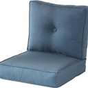 Greendale Home Fashions Outdoor 2-Piece Sunbrella Deep Seat Cushion Set, Spectrum Denim