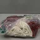 4 Pack Christmas Stockings 18 Inches Large Size Cable Knitted Stocking Gifts & Decorations for Family Holiday Xmas Party, Ivory White and Burgundy