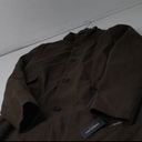 Kenneth Cole Men's Double Breasted Bib Peacoat (X-Large, Med Brown)