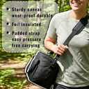 Drink Carrier Bag, 4 Compartment Drink Bag with Adjustable Strap, 2026 Upgraded Drink Carrier Tote Bag for Family Size