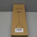 Beaudaily Clothes Drying Rack, Foldable Laundry Drying Rack, Indoor 59-Inch Drying Rack Clothing with 3 Rotatable Arms, Stainless Steel, Holds 27 Pieces, Space Saving, Portable, White and Silver (1-Tier)