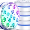 Submersible Led Pool Lights for Above Ground Pools Waterproof, Pack of 4