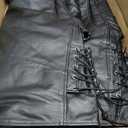 Men's Basic Motorcycle Jacket with Pockets (Black, L)