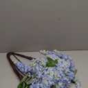 4pcs 47.2-inch Artificial Fake Wisteria Hanging Flower Garland Silk Flower String Home Party Decoration White Blue Pink Purple (Blue)