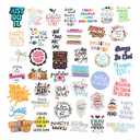 Quote Stickers, Positive Stickers 200Pcs Motivational Waterproof Vinyl Stickers for Water Bottle Hydroflasks Laptops Computers Vision Board for Women Adults Students Teachers Teens