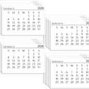 MotiMind 2026 Mini Calendar 3 x 2 Inch Small Paper Tear off Calendar for Scrapbooking for Home Family Office