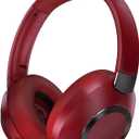 Headphones Wireless Bluetooth, 100H Playtime Active Noise Cancelling Headphones, Bluetooth Headphone with Mic, Over Ear Wireless Headphone with Deep Bass (Wine Red)