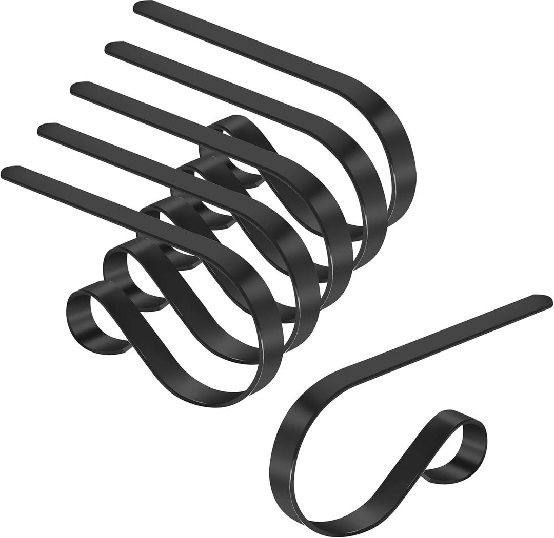 Christmas Stocking Holder Hanger,6 Pack Adjustable Stocking Holders for Mantle and Fireplace Metal Decoration for Xmas Holiday Party