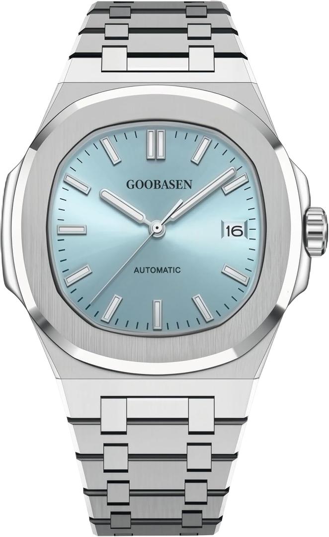 Mens Classic Square Quartz Watches Imitation Mechanical Watches
