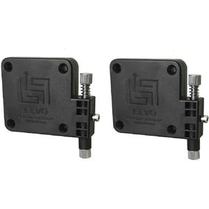 Lily's Home Automatic Door Closer - Sliding Screen Auto Door Closer. Storm, Gate, Windows and Cabinet Doors. Punch-Free and with Full Control on The Closure Speed and Strength. (2 Pack - Black)