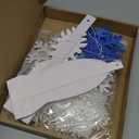 Syhood 40 Pack Large White Snowflake Hanging Decorations Valentines Paper Hanging Fans Decor Wonderland Party Decorations with Small Snowflake Ornaments for Winter Wedding Birthday