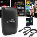 CarPlay AI Box 2026 UpgradedWireless CarPlay & Android Auto Adapter, Magic Video Box Support YouTube,TF Card,Wired-to-Wireless Conversion, Plug and Play carplay adapter for IOS10+/Android 11+