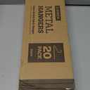 Zober Pants Hangers Non Slip - 20 Pack Open Ended Pants and Jean Hangers for Closet - Space Saving Clothes Hanger - Strong, Durable, Metal Pant Hangers (Black) (Chrome)