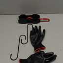 Brake Caliper Compression Tool, 4-in-1 Universal Disc Caliper Tool, 360 Swivel Ratcheting Compressor for Automotive Brake Repair and Installation, Includes 2 Rubber Hooks and Gloves (Red)