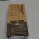 Chibery 20 Pack | 1/2 inch Overlay Semi Partial Wrap Around Cabinet Hinges, Self Closing Face Frame Variable Decorative Replacement, Kitchen Hardware, with Screw & Quiet Bumper (Matte Black)