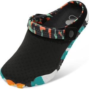 Besroad Outdoor Hiking Slip on Sandals Sports Water Shoes Fashion Sneakers Slippers Classic Clogs for Women Men (7.5 Women/6 Men, Camo Black)