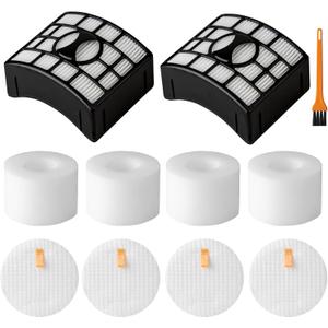 UV700 Vacuum Filters Replacement for Shark DuoClean Lift-Away Upright Vacuum NV770, NV771, NV611, Replacement Parts XFF600 XHF600 (2 HEPA + 4 Foam + Felt Filter)
