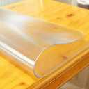 Thickened Frosted 2.0mm 42" x 66" Writing Desk Pad for Desktop, Desk Protector Mat, Frosted Clear Table Protector Plastic Table Cover, Waterproof PVC Clear Table Cover Protector