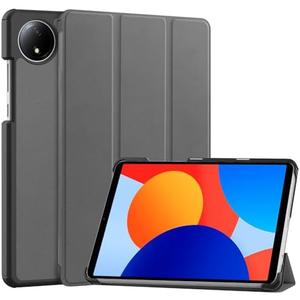 Smart Case for Xiaomi Redmi Pad SE 8.7'' 2024, Ratesell Lightweight Trifold Stand Smart Case Cover with Auto Wake/Sleep for Xiaomi Redmi Pad SE 8.7'' Gray 2 Packs