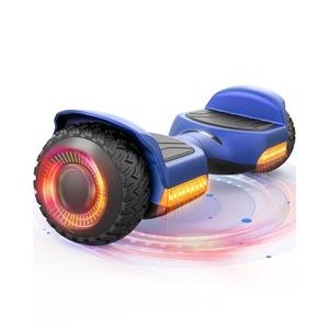 Gyroor Self Balancing Scooter New G13 All Terrain Balancing Scooter with LED Lights, Self Balancing Off Road with Bluetooth for Kids ages 6-12 and Adults-Blue
