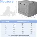 Dog Crate Cover - Kennel Cover Fit for 36 Inch Dog Crate, Double Door Polyester Crate Cover for Wire Dog Crate Indoor Outdoor Protection, Grey (Grey (with window))