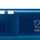 Samsung Type-C USB Flash Drive, 128GB, Transfers 4GB Files in 11 Secs w/Up to 400MB/s USB 3.2 Gen 1 Read Speeds, Compatible w/USB 3.0/2.0, Waterproof, 2022, Blue, MUF-128DA/AM