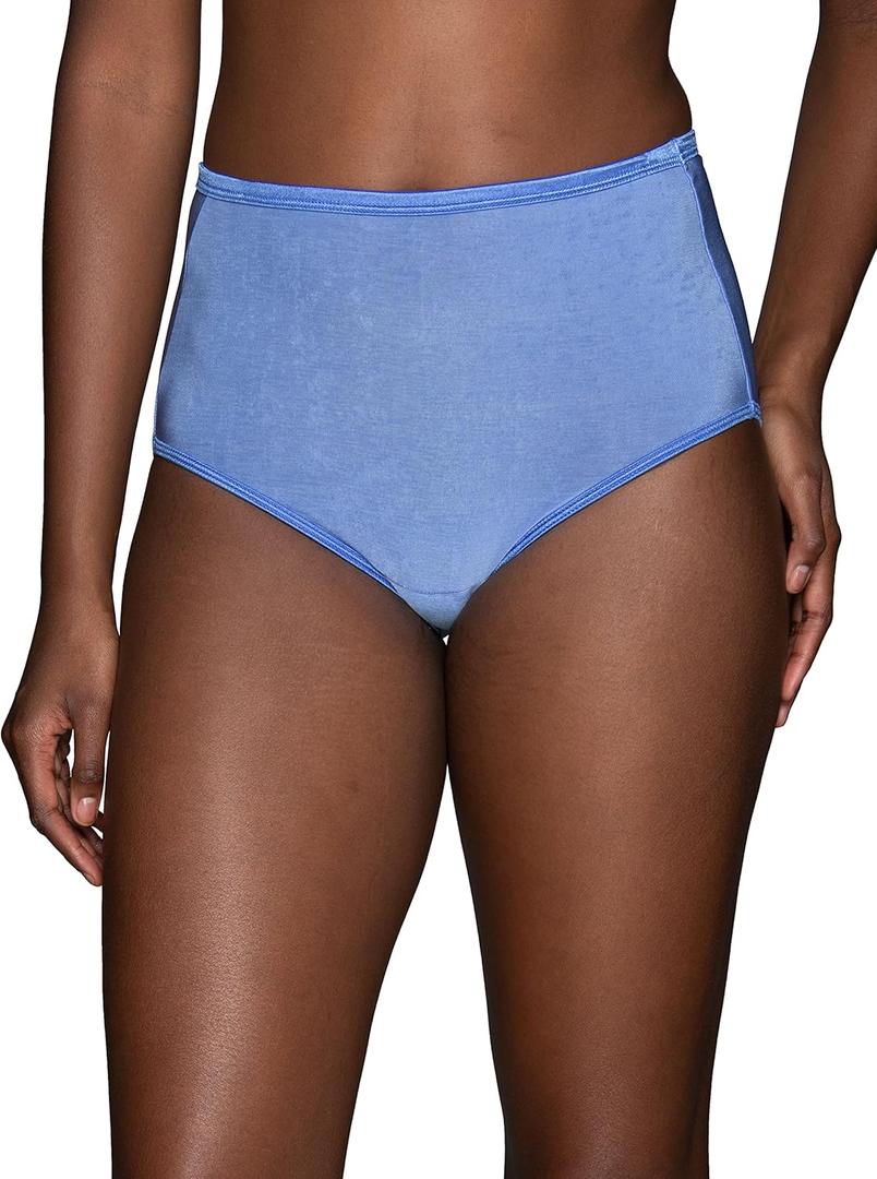 Vanity Fair Women's Illumination Brief Panties, Silky Stretch & Satin Trim (8, Mockingbird)