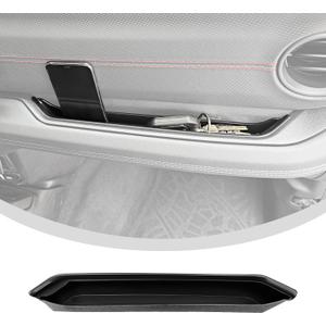 Grab Bar Tray for 2024 2025 Jeep Wrangler JL JLU 4XE/Gladiator JT Storage Bin Handle Organizer Grab Handle Box Passenger Side Grabtray for Wrangler&Gladiator Accessories(24+ Grab Bar Tray)