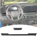 For Silverado Dashboard Panel Trim Compatible with Chevy Silverado 2022 2023 2024 Carbon Fiber Interior Accessories 2pcs
