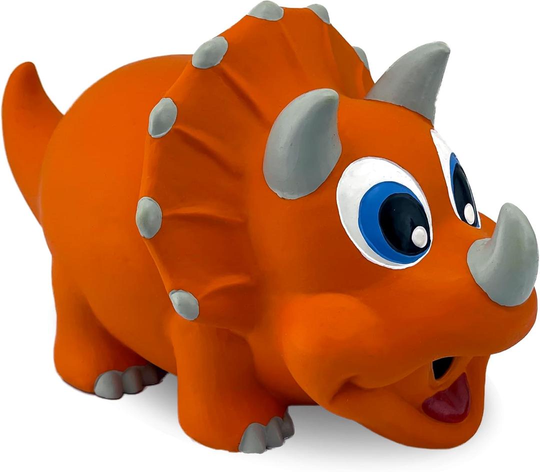 PetSport Jumbo Triceratops Dog Toy - 12"