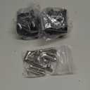 Hamdril H-Shaped ATV Whip Mount. Aluminum Motorcycle Light Bar Holder. 360-degree Rotation Adjustment, bidirectional Fixation Suitable for 0.26-0.7 / 0.7-1.25 inch roll bar Mount.(2PCS)