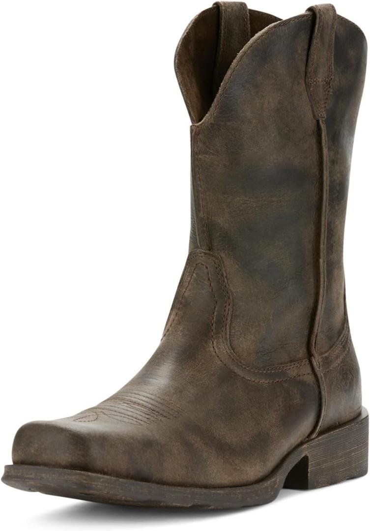 Ariat Rambler Western Boot Mens Leather, Square Toe, Western Boots, Size 10