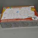 Tiny Land Fort Building Kit Creative Fort Indoor Outdoor for 5,6,7,8 Years Old Boys and Girls STEM Building Toys with Storage Bag DIY Castles Tunnels with 86 Rods and 44 Balls (130PCS, Red-bule)