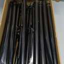 zoegi 4 Pack 10Ft String Light Poles,Light Poles for Outside Lights with Fork,Outdoor Brackets Hanging Lights,Metal Stand for Deck Patio,Backyard,Wedding,Deck,Party