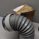 5FT Dryer Vent Hose 4 Inch, 6-Layer Heavy Duty Aluminum Flexible Dryer Duct with Rubber Seal Connectors, Easy-Install Heat Resistant Dryer Exhaust Hose for Tight Spaces, Universal Dryer Hose Vent Kit
