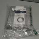 Sun Zero Valencia Cabana Stripe Indoor/Outdoor UV Protectant Energy Efficient Grommet Curtain Panel (54"W x 108"L (Pack of 1), Grey)