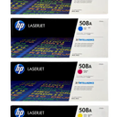 OFFI E-COLD 508A (CF360A)  Original Toner Cartridge, 4-Pack, Black , Blue, Yellow, Pink