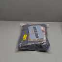 Genina Waterproof Seat Covers for Dining Room Chairs Covers Dining Chair seat Covers Kitchen Chair Covers slipcovers (Dark Gray, 6 Pcs)