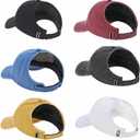 Satin Lined Backless Ponytail Baseball Cap for Women (M)