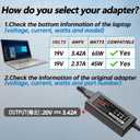 65W 3.0 * 1.1mm N20C5 N23C3 N20C4 N19H2 N22C6 N22C5 Laptop Charger Compatible with Acer Aspire A315-24P-R7VH A515-56 A515-54 A515-55 A517-52 A515-58 A314-23P AC Adapter Power