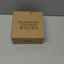 3 in 1 Flameless Taper Short Candles with 10 Key Remote Control and Timer, Battery Operated Pack of 2 LED Acrylic 3" x6" Grey Pillar Flickering Warm Light