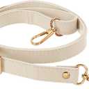 PATIKIL Leather Purse Strap Replacement 51 Inch, Adjustable Shoulder Crossbody Replacement Strap with Gold Hardware, Beige