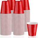 Lilymicky 240 Pack 12 oz Disposable Plastic Cups, Red Party Plastic Cups for Parties, Picnics and BBQ, 12 oz - 240 ct