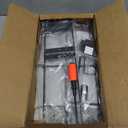 Haturi Vacuum Stand for Dyson V15 V12 V11 V10 V8 V7 V6, Metal Storage Holder for Cordless Vacuum & Accessories, Compatible with DC30 DC31 DC34 DC35 DC58 DC59 DC62 DC74, Black (With Rectangular Base)