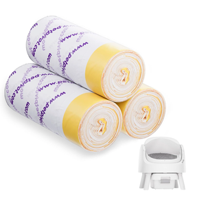 Autoscooper 11 Replacement Litter Box Liners - Drawstring Design, Extra Thick Heavy Duty, 23.62"×11.81", 3 Pack