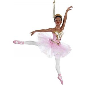 Kurt Adler YAMC7976 6.25" Resin Black Ballerina Ornament