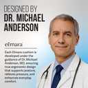 Elmara Doctor-Designed Car Seat Cushions for Driving  Car Seat Back Support, Driver Seat Cushion and Back Cushion for Car, Pillow for Driving Seat  The Ultimate Comfort Solution for Cars (Black)